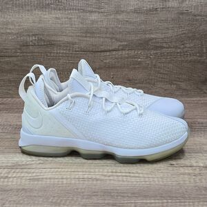 Nike Lebron XIV 14 Low Men's Size 11 White Basketball Sneakers (878636-101)